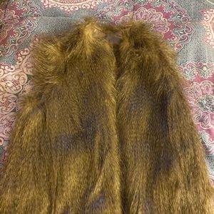 Faux fur vest